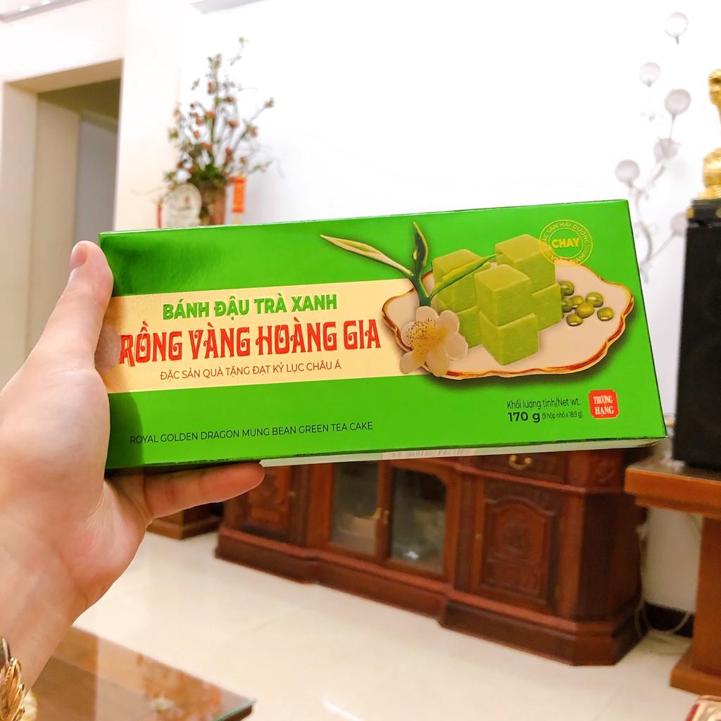 HÀNG XUẤT NHẬT - BÁNH ĐẬU XANH TRÀ XANH 170g - RỒNG VÀNG HOÀNG GIA