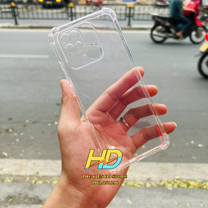 Ốp Silicon trong suốt chống sốc cho Redmi 10C Có túi khí chống sốc, khoeét lỗ bảo vệ camera hoàn hảo