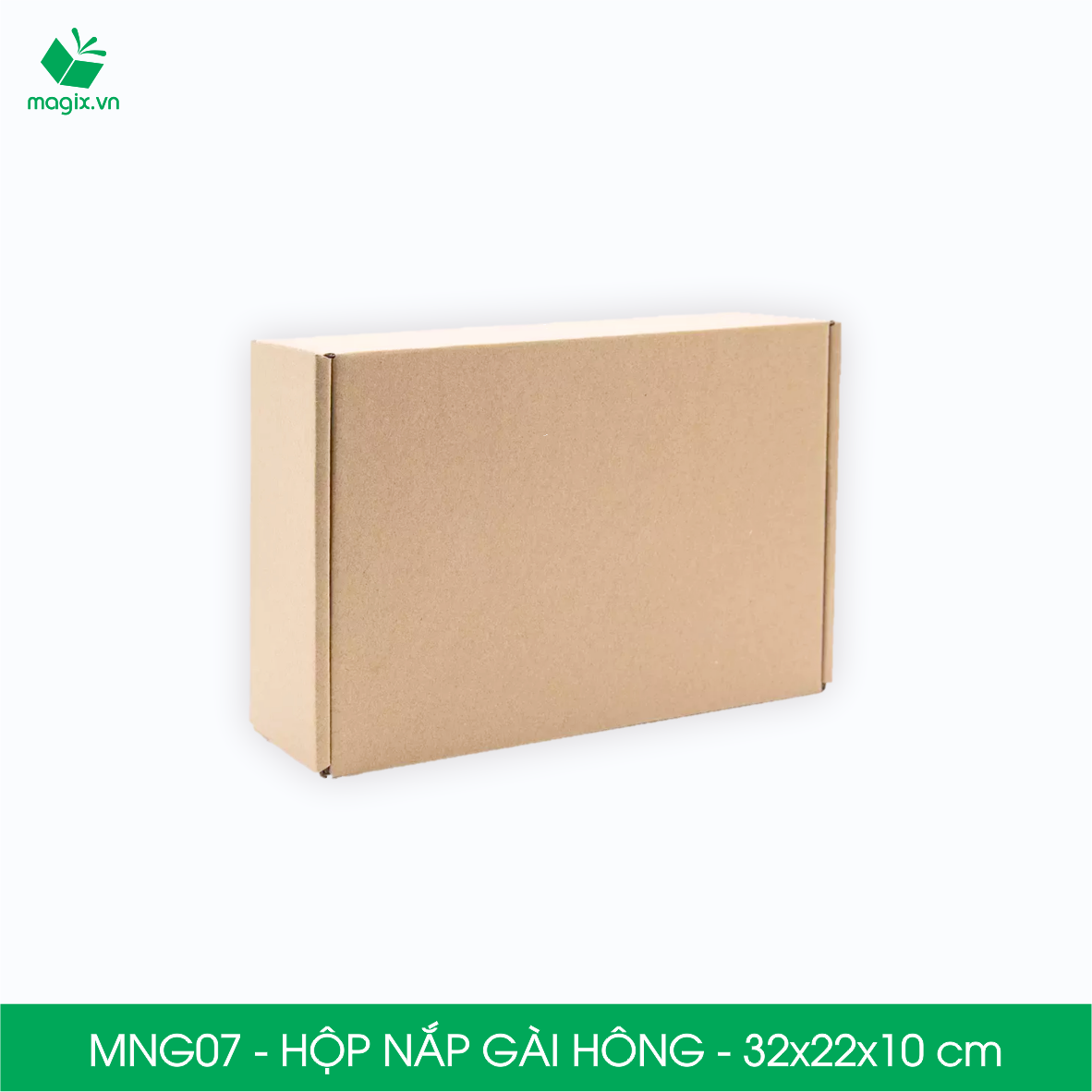 MNG07 - 32x22x10cm - Combo 100 hộp nắp gài hông - Thùng carton đóng hàng