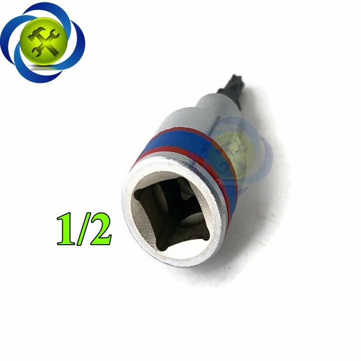 Đầu tuýp sao T30 1/2 Kingtony 402330 dài 60mm trắng đen