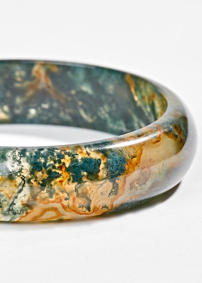 Vòng Tay Băng Ngọc Thủy Tảo Huyết Ni 55 Ngọc Quý Gemstones