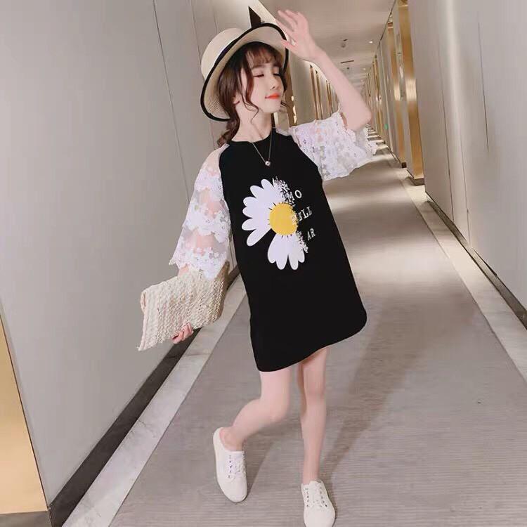 Váy Cho Bé Gái In Hoa Cúc Siêu Dễ Thương Hàng Quảng Châu Xịn Xò Từ 14 Kg Đến 28Kg