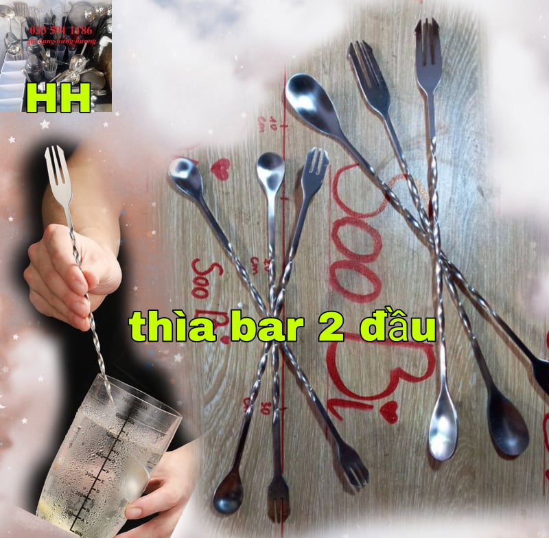 Thìa Bar thìa Bar 32cm - thìa khuấy pha chế