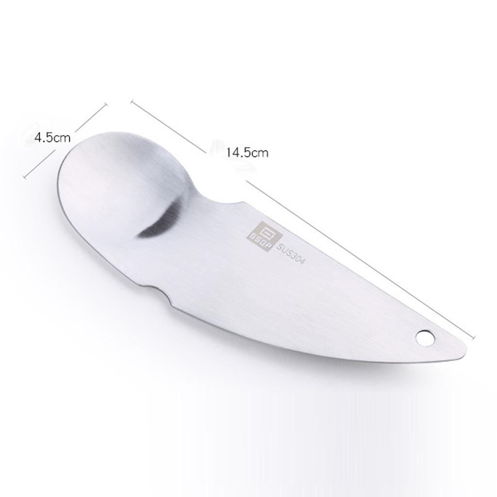 Multi-function Fruit Cutter Kiwi Slicer Stainless Steel Spoon Scoop Peel Blade Scoop Home
