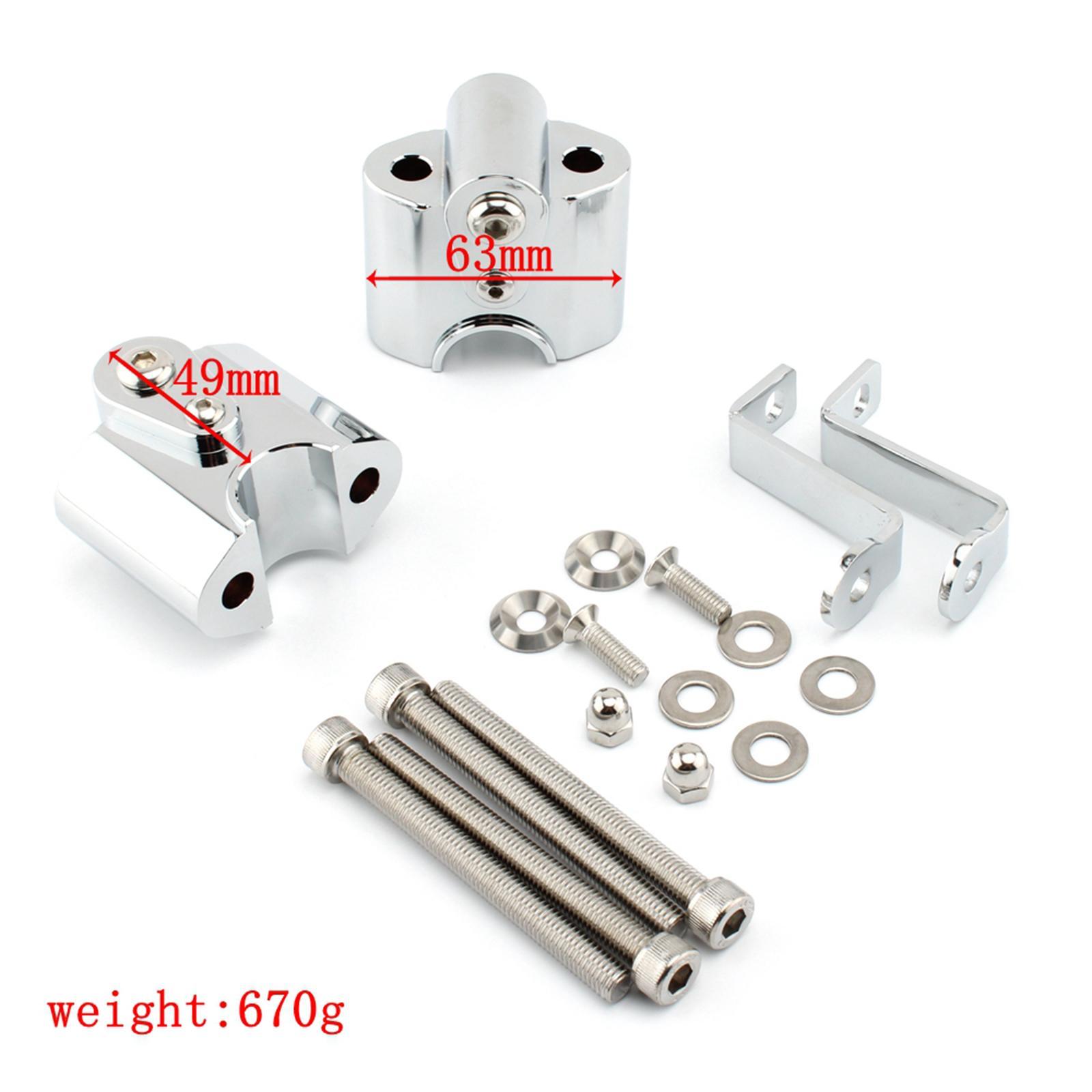 Motorcycle handlebar riser handle motorbike black