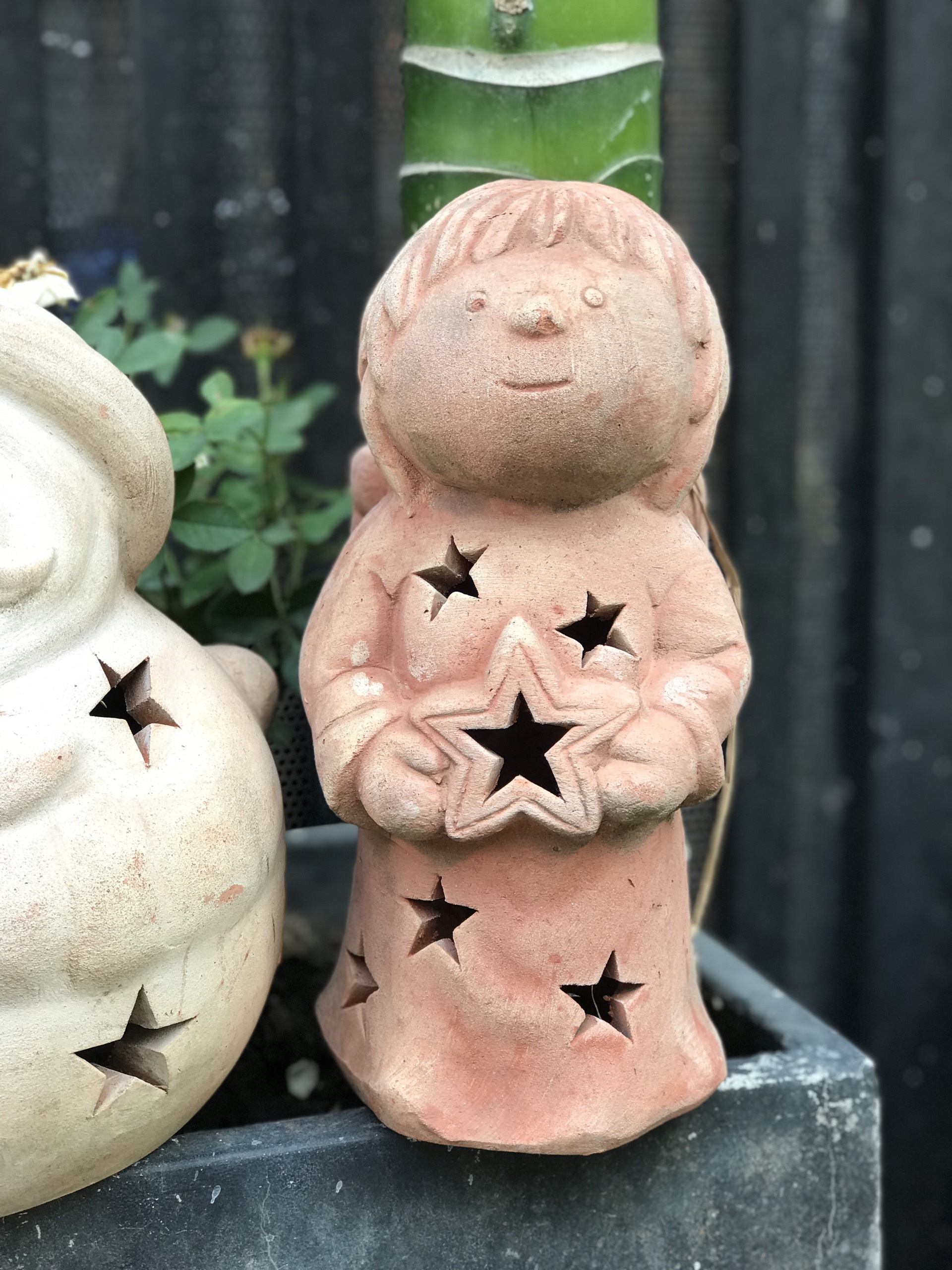 ÔNG GIÀ NOEL VÀ THIÊN THẦN GỐM SỨ ĐẤT NUNG TRANG TRÍ