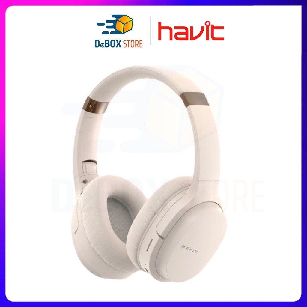 Tai Nghe Bluetooth Headphone HAVIT i62, Driver 40mm, Bluetooth 5.0, Nghe Đến 8H, Gập Gọn 90 - Hàng Chính Hãng