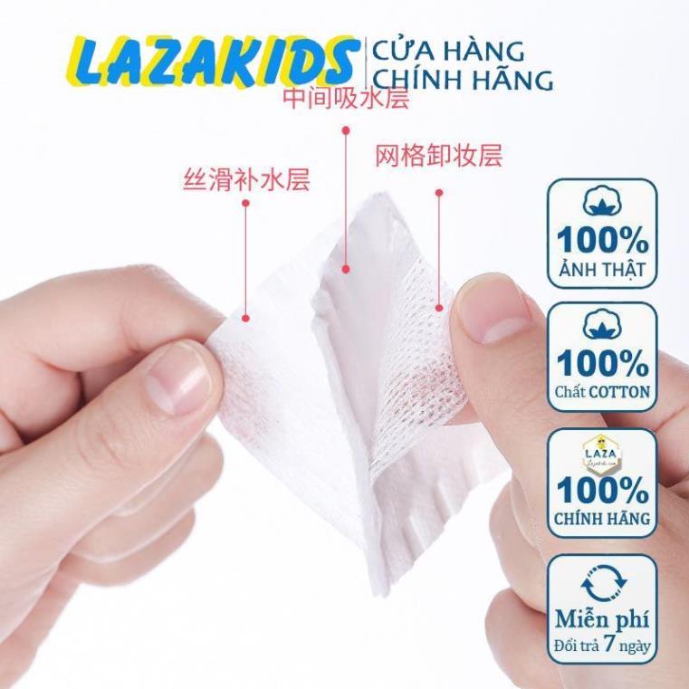 Sỉ Bông Tẩy Trang 3 Lớp Cotton Pads 222 miếng loại 100% bông tự nhiên cao cấp bông tự nhiên nội địa