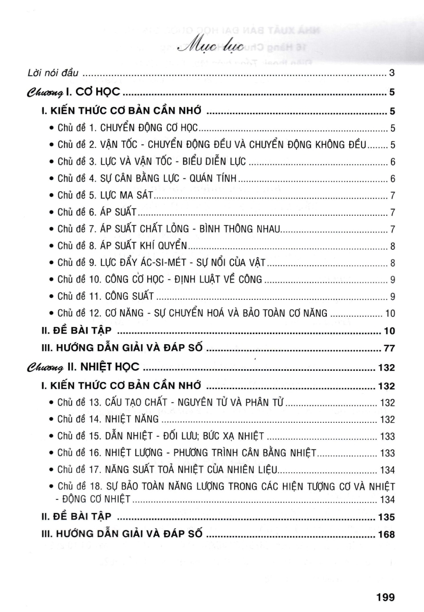 500 Bài Tập Vật Lí 8