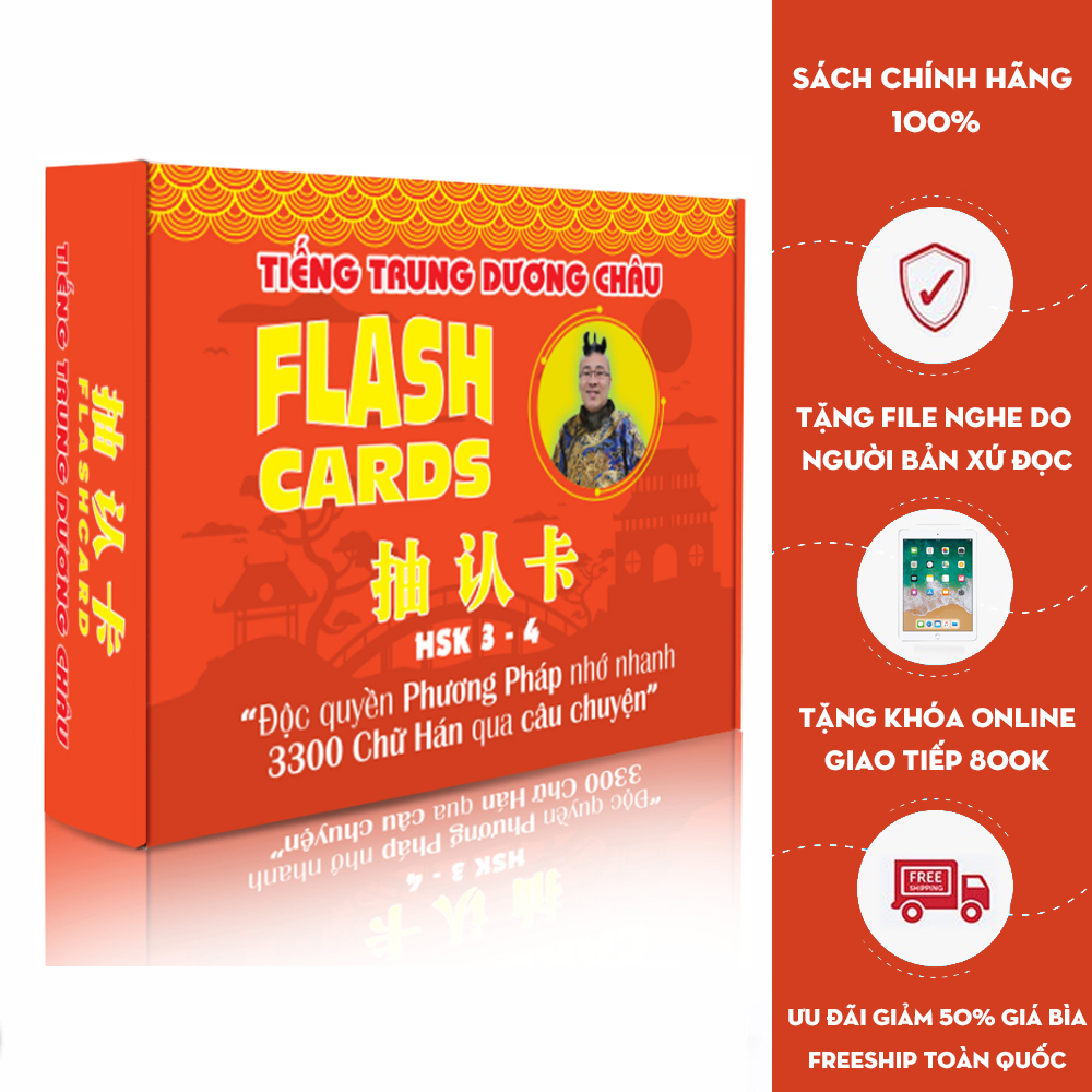 Flashcard Tiếng Trung 3+4 - Thẻ Học Từ Vựng Tiếng Trung - Học Tiếng Trung Qua 214 Bộ Thủ - Phạm Dương Châu (Phiên bản có hình ảnh)