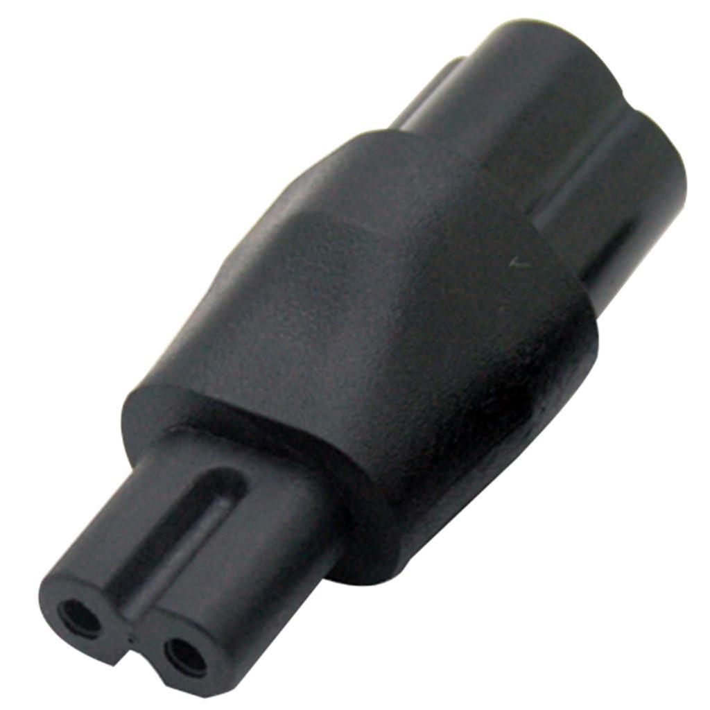 IEC 320 C6 To C7 AC Adapter IEC 3 Pole Male To 2 Pole Figure