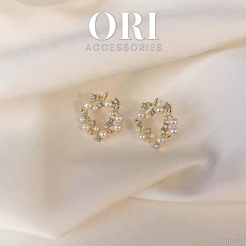 Khuyên tai nữ nhành hoa Alida xinh xắn ORI ACCESSORIES B007