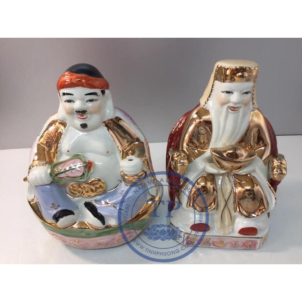 Tượng Thờ Thần Tài Thổ Địa Áo Kim Bằng sứ cao cấp kh127771