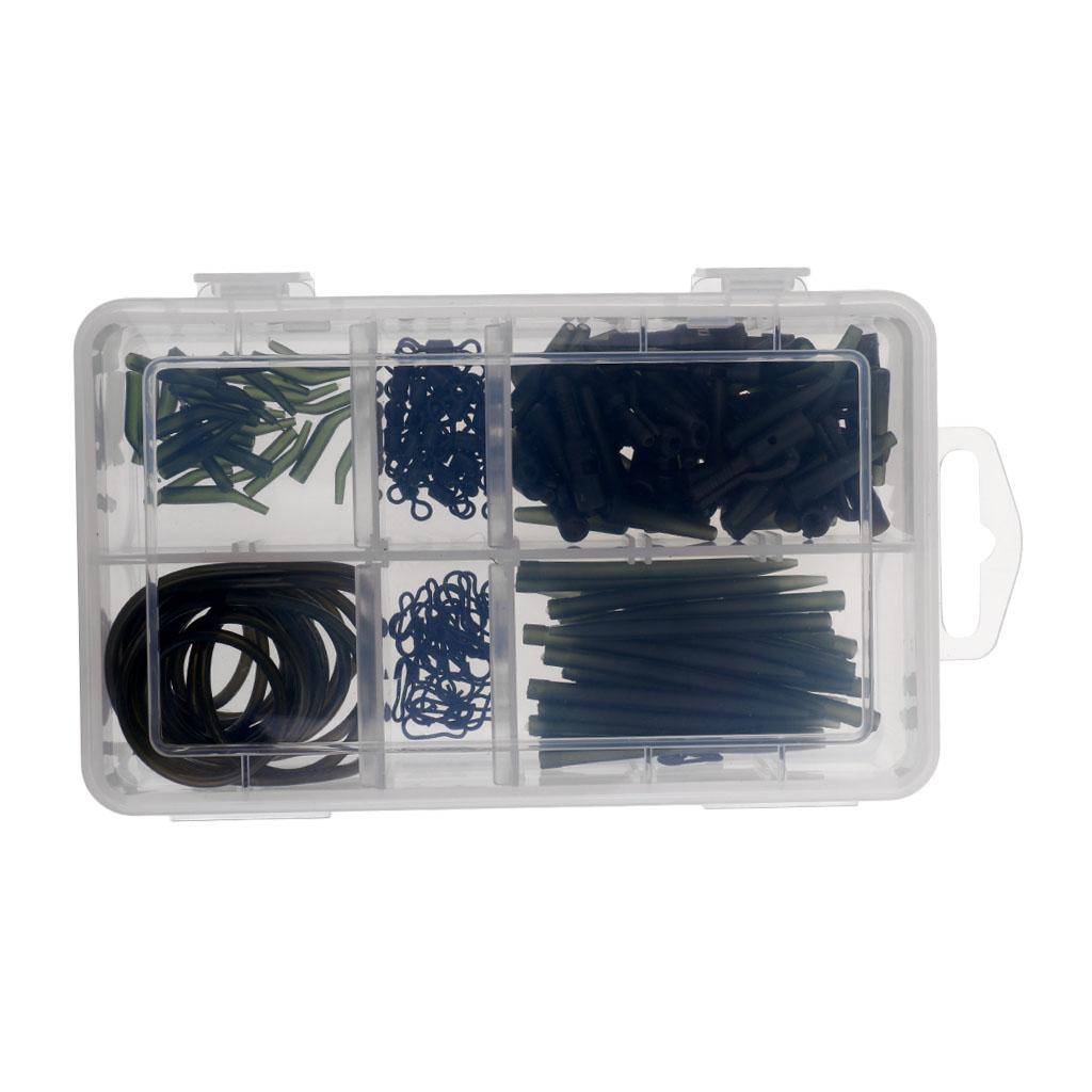 151x Carp Fishing Accessory Tackle Anti Sleeves Safety Lead Clips Set