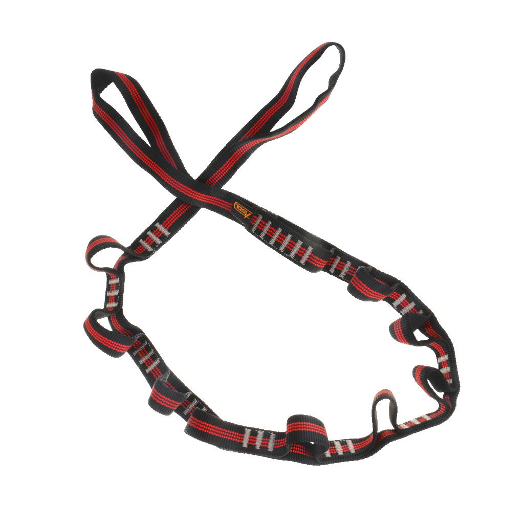 2x Safety High Strength Yoga Climbing Loop Daisy Chain Webbing Strap