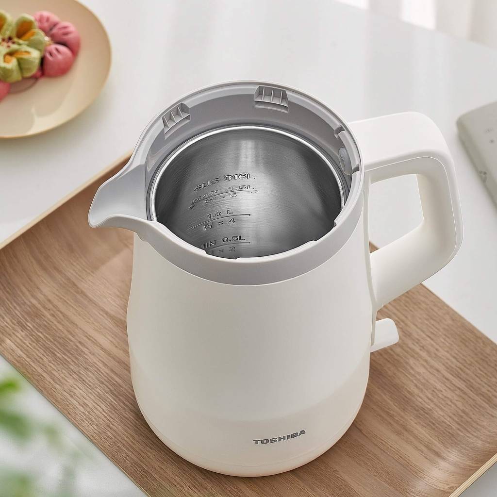 Bình đun siêu tốc Toshiba KT-15DRTVN(W) màu Trắng - Hàng chính hãng