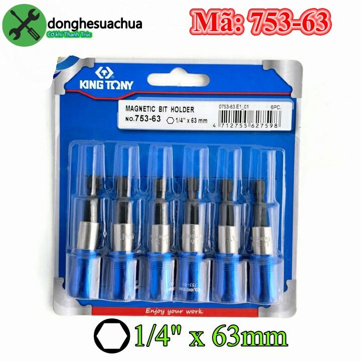 Đầu nối mũi vít Kingtony 753-63 loại 1/4 dài 63mm