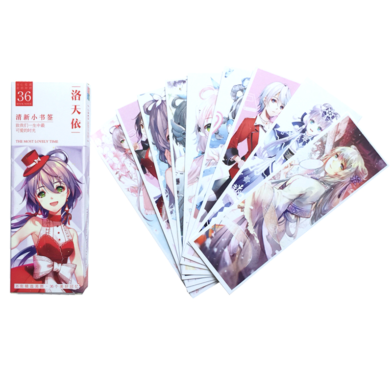 Hộp 36 Đánh Dấu Sách Bookmark Luo Tianyi Vocaloid - Thần Tượng Âm Nhạc