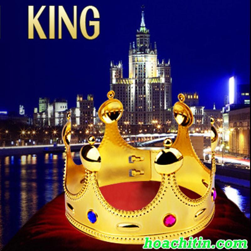 Vương Miện Nhà Vua King Crown 2 Vàng Hoặc Bạc Cực Sang Chảnh