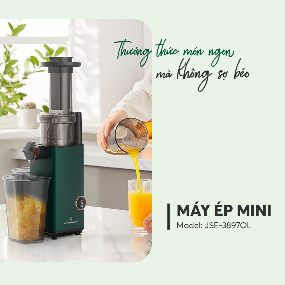 Máy Ép trái Chậm Mini Smartcook JES-3897OL Hàng Chính Hãng