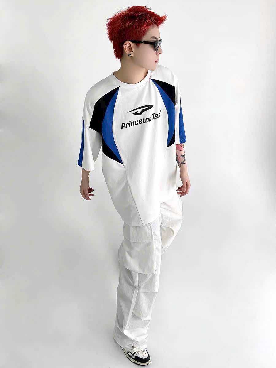 Áo thun blockcore style unisex ''HOT TREND&quot;, Áo Phông Cotton Nam Nữ Local Brand Oversized Phù hợp khi mix đồ với nhiều loại, áo thun cặp đôi, áo thun nhóm teamwork