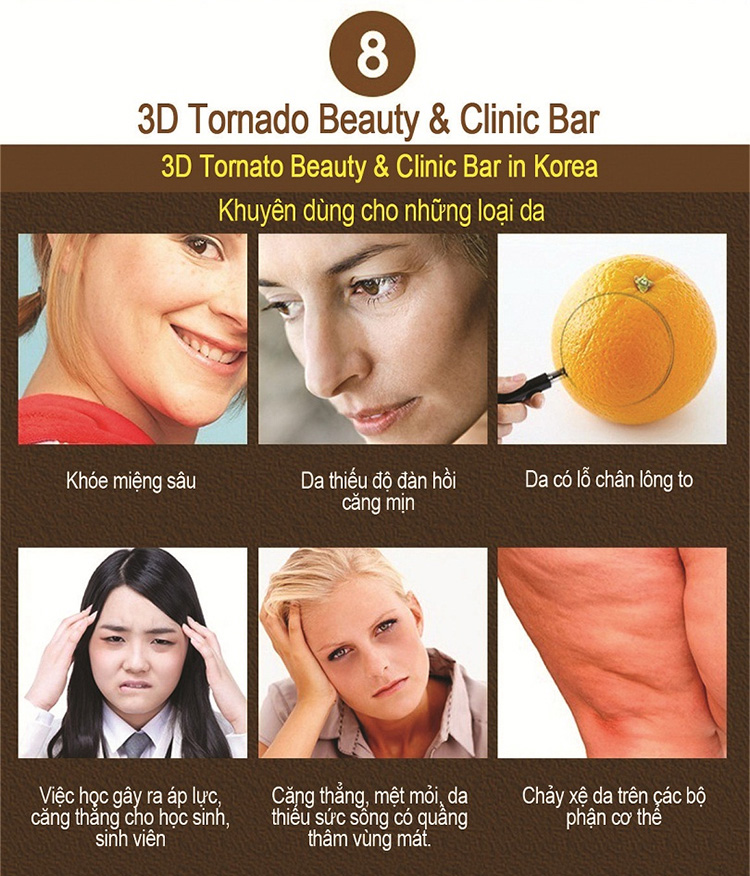 Máy Massage 3D Tornado Beauty &amp; Clinic Bar It's Well Plus