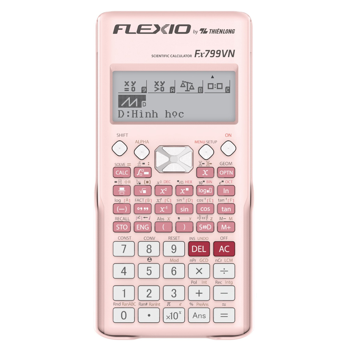 Máy Tính Khoa Học Flexio - Thiên Long Fx799VN - Màu Hồng