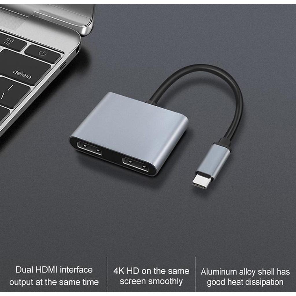 Hub usb type-c (Thunderbolt 3) ra HDMI, VGA, Ethernet, PD hỗ trợ laptop Thunderbolt 4, M1, XPS - Hồ Phạm