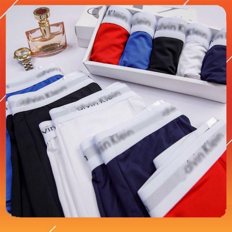 Quần lót nam CK thun lạnh chính phẩm, quần sịp nam đùi rẻ đẹp đủ màu từ 40-80kg - Combo