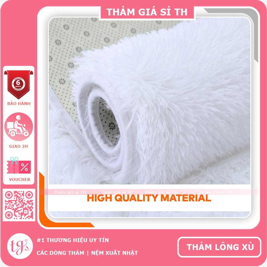 Thảm Lông Xù Trắng Sữa | 100x160cm | Thảm Trang Trí Phòng Khách - Phòng Ngủ - Thảm Trải Sofa - Thảm Dành Cho Bé