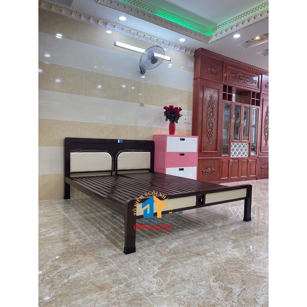 Giường sắt kiểu hộp nhiều kích thước từ 1m đến 1m8 mẫu 07 - ĐẠI THÀNH