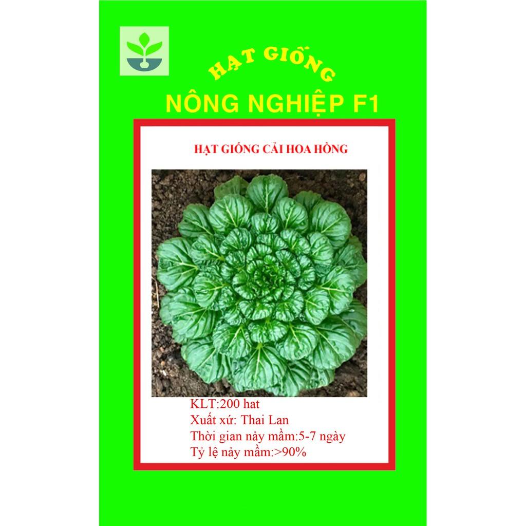 Gói 150 hạt giống cải hoa hồng