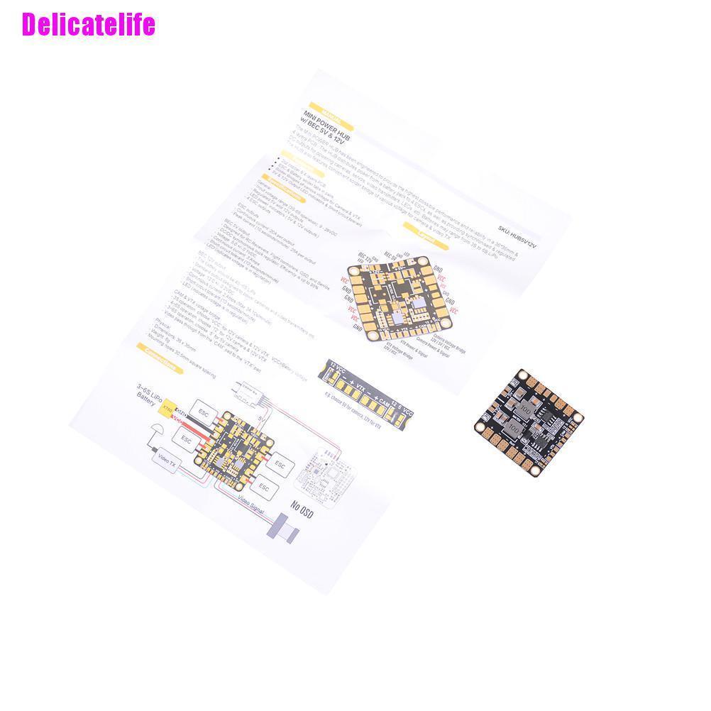 Bảng mạch phân phối nguồn PDB với BEC 5V & 12V cho máy bay điều khiển từ xa FPV