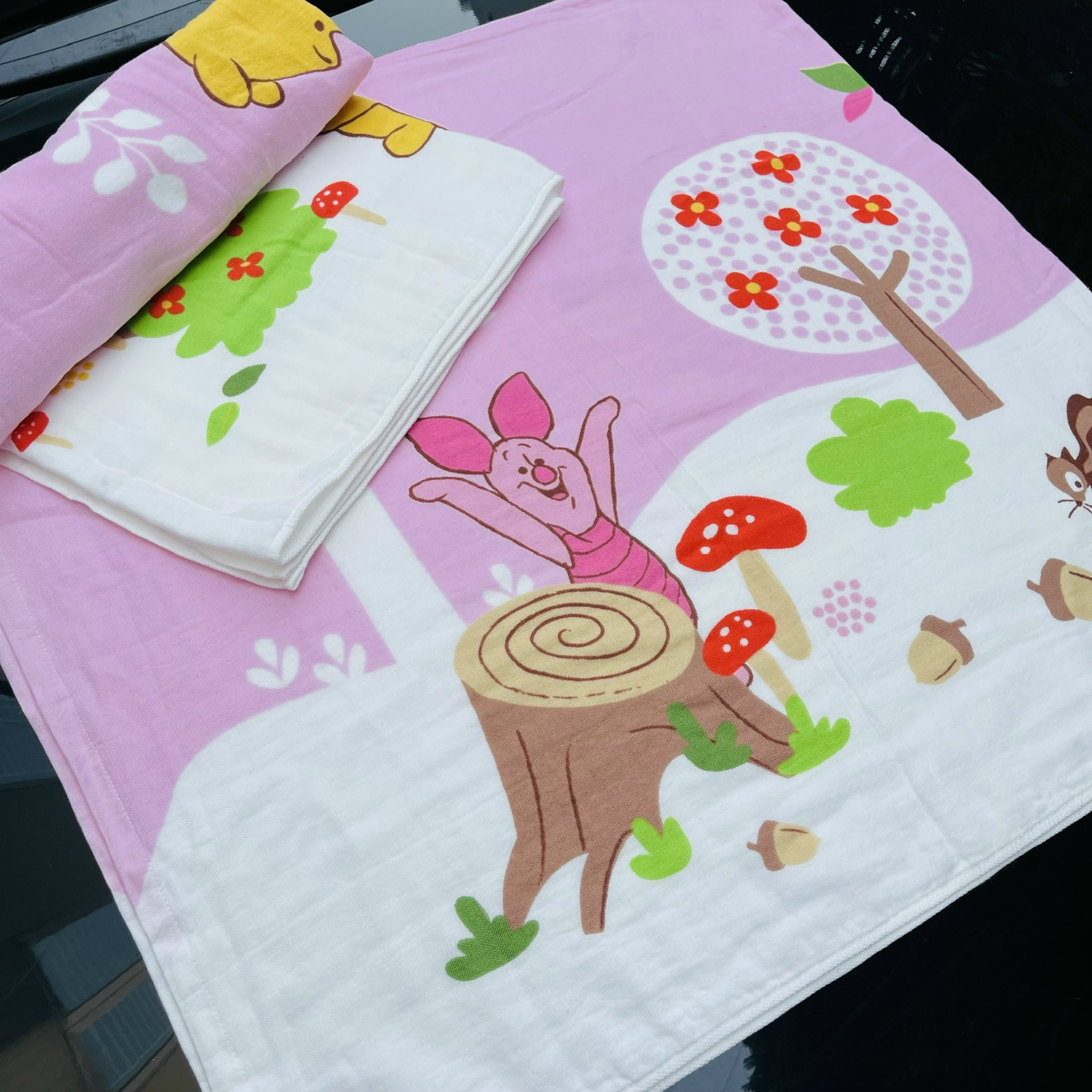 Khăn tắm trẻ em cỡ lớn MJ, chất liệu cotton cao cấp, Xuất Nhật