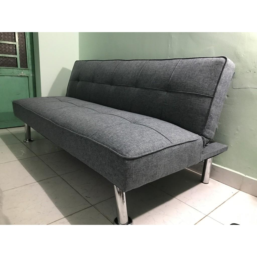 Sofa giường. Sofa bed. Cao cấp . Hàng xuất Mỹ. Chân inox . Màu xám xanh