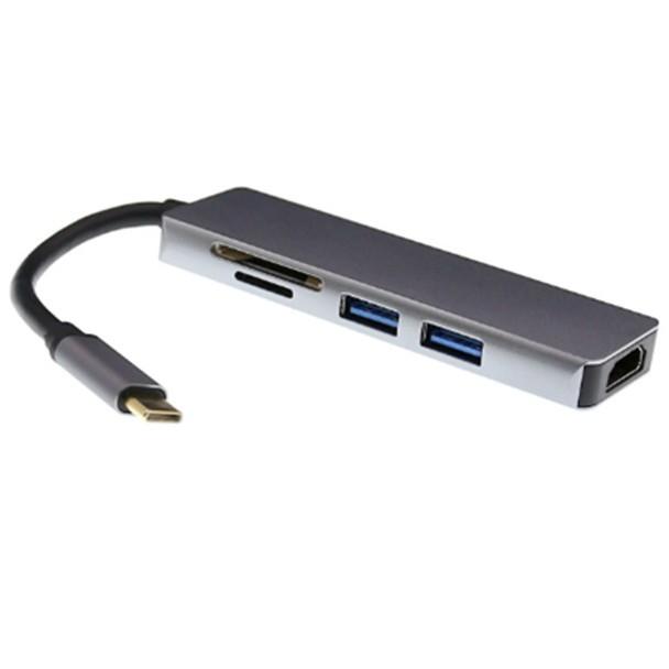 Cáp USB Type-C to HDMI + USB 3.0 Hỗ trợ đọc thẻ nhớ đa năng