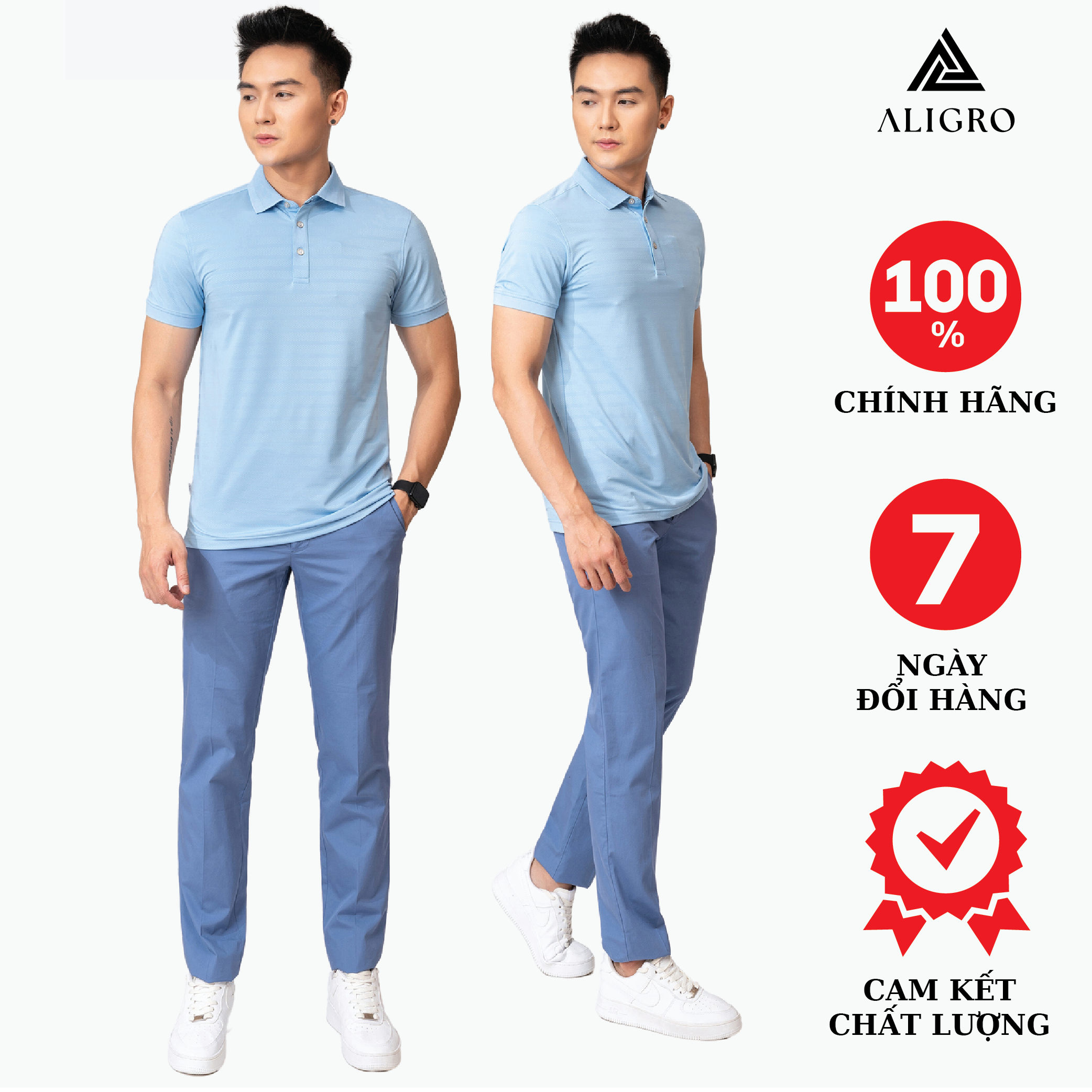 Quần Kaki Nam Aligo Xanh Dương ALGK030