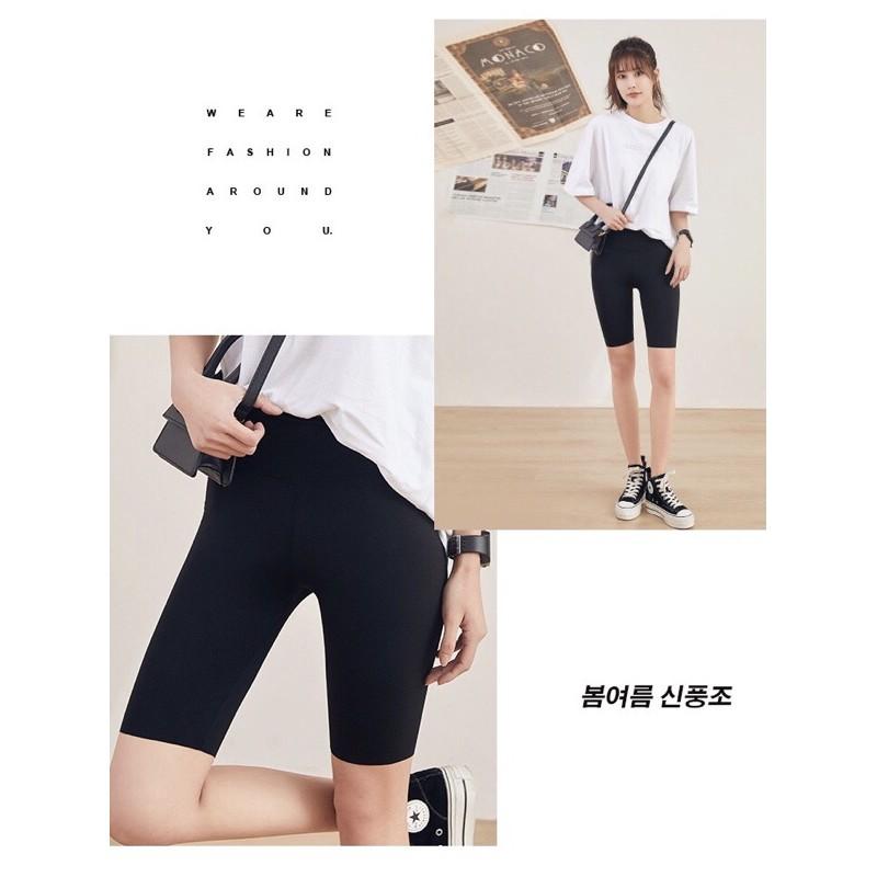 Quần legging nữ ôm dáng thời trang - Quần đùi nữ tập gym thể thao - Q010