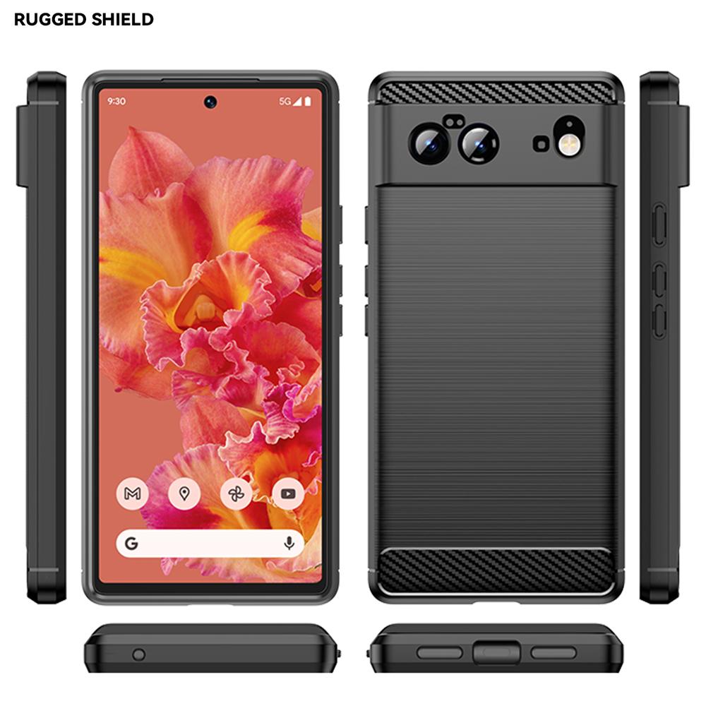 Ốp lưng cho Google Pixel 6 silicone mềm Carbon phay xước chống sốc chống vân tay