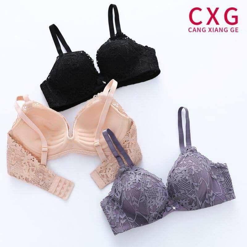 Áo lót ren hoa không gọng đệm dày cao cấp