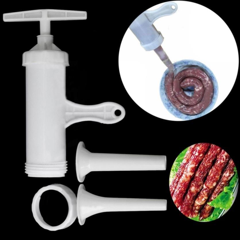 Dụng cụ làm xúc xích, lạp sườn, nhồi lòng có 2 đầu phễu tiện lợi