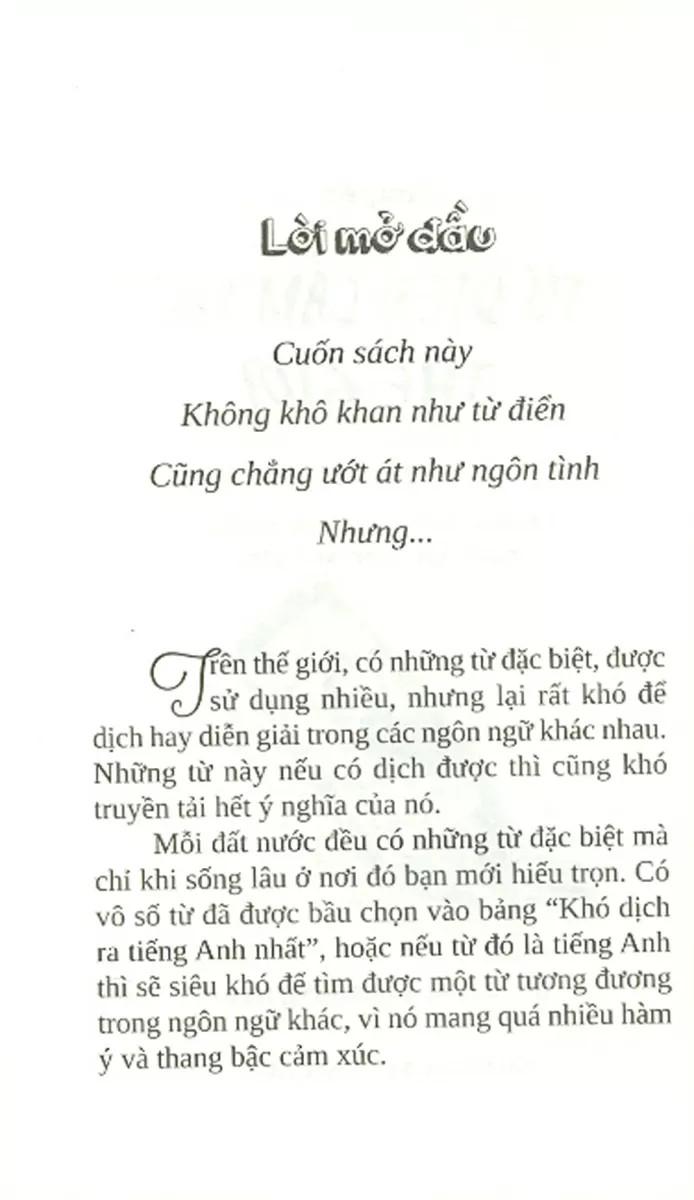 Từ Điển Cảm Xúc Thế Giới - Tập 1 (Tái Bản 2021)