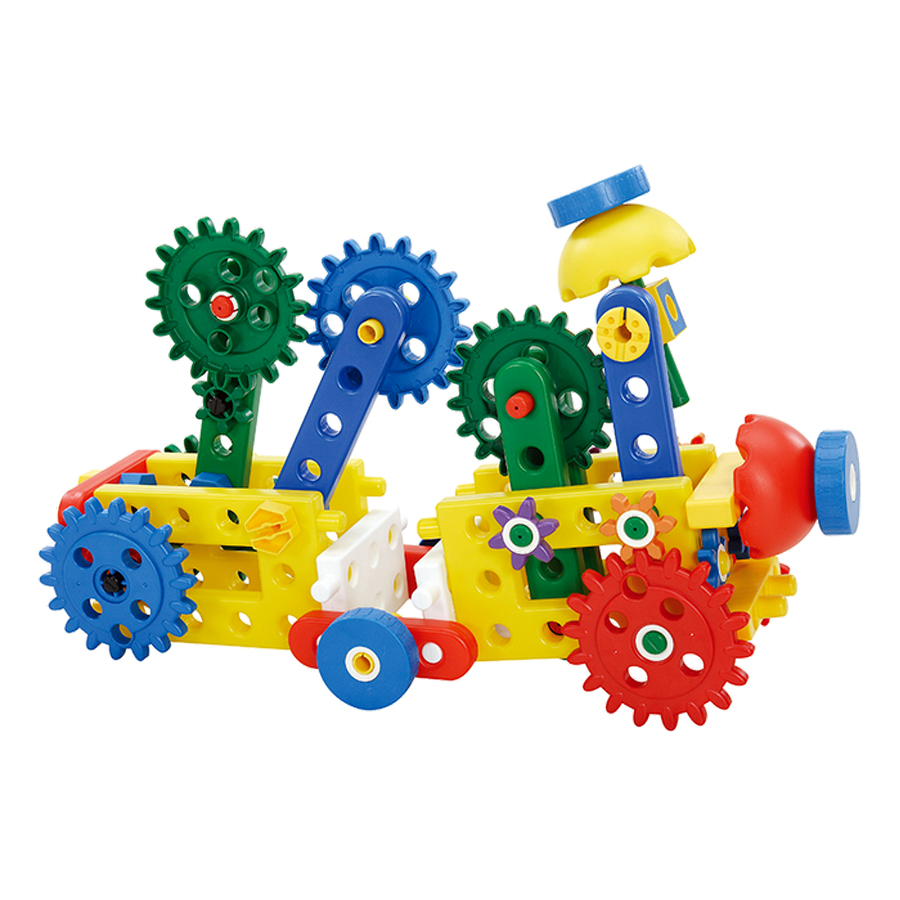Đồ Chơi Xếp Hình Gigo Toys Hộp Bánh Răng Ma Quái - Junior Engineer - Magic Gears 7461P (110 Mảnh Ghép)