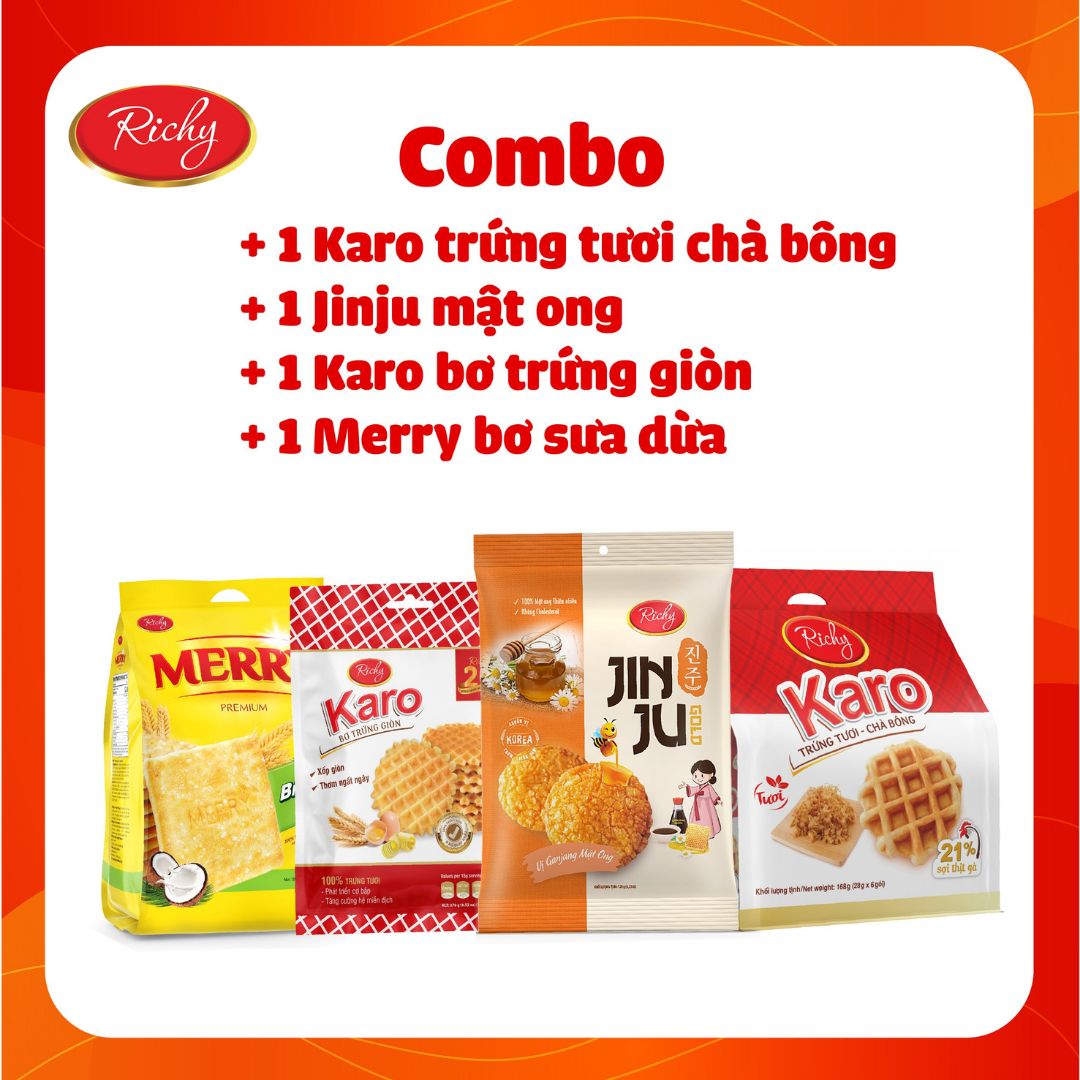 Combo Bánh Richy Dinh Dưỡng Cả Ngày Tràn Đầy Năng Lượng