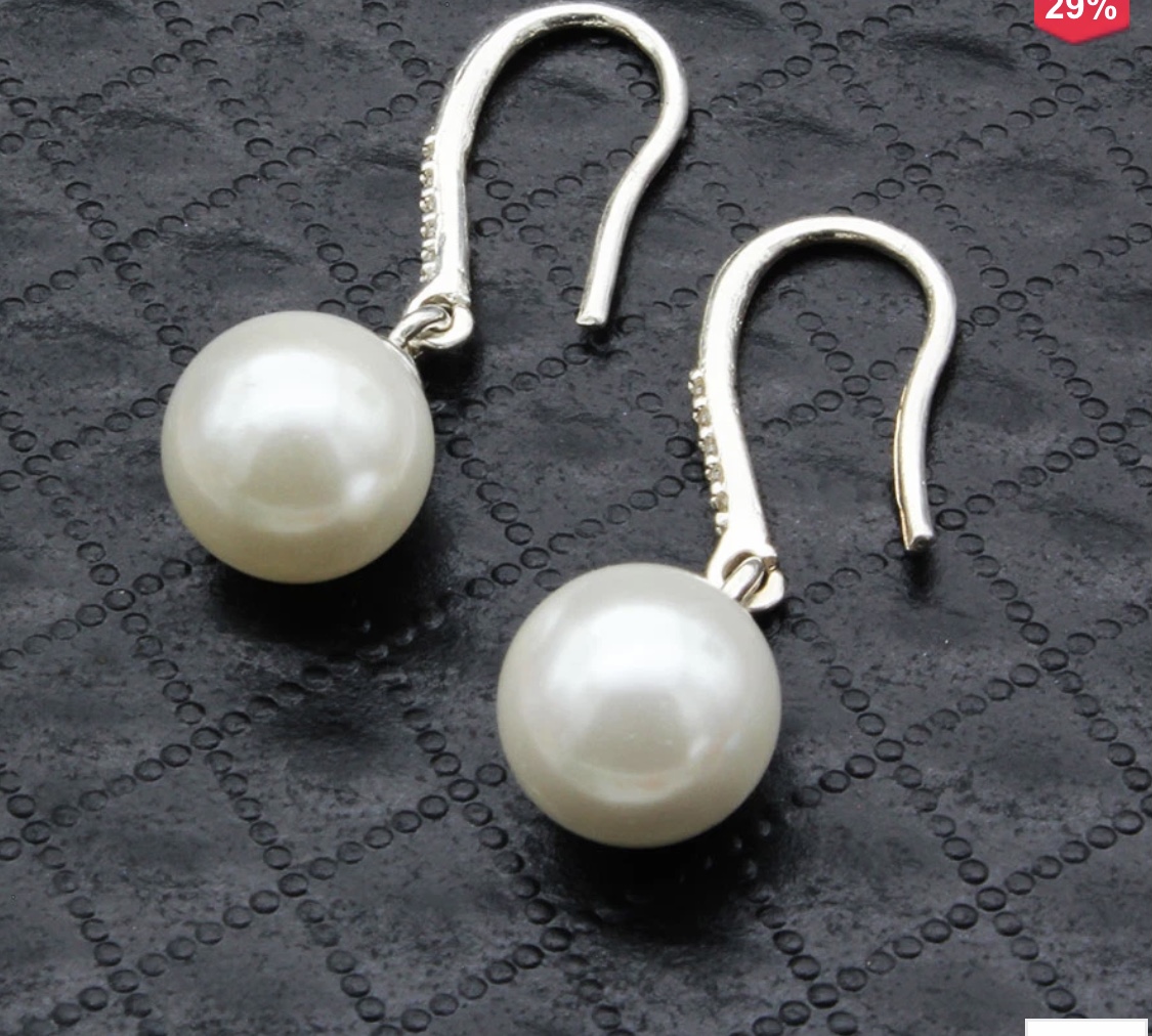 Bông tai bạc ánh kim 928 cao cấp