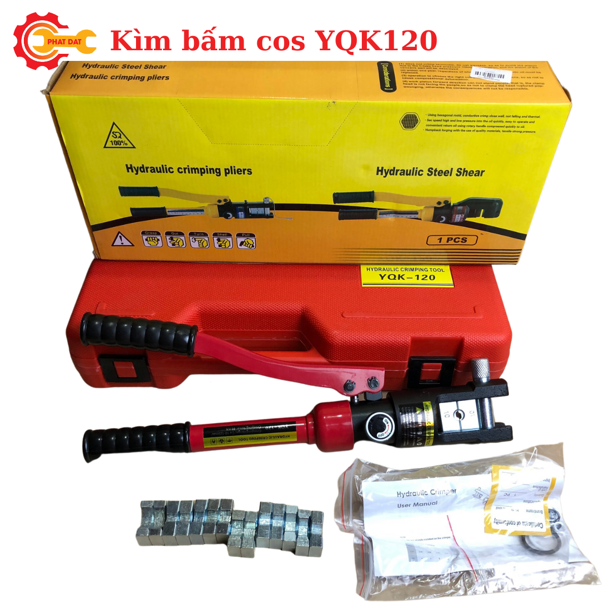 Kìm bấm cốt thủy lực YQK120