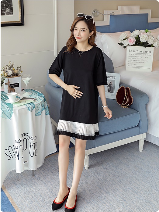 Đầm bầu, váy bầu sau sinh cho con bú 100% cotton