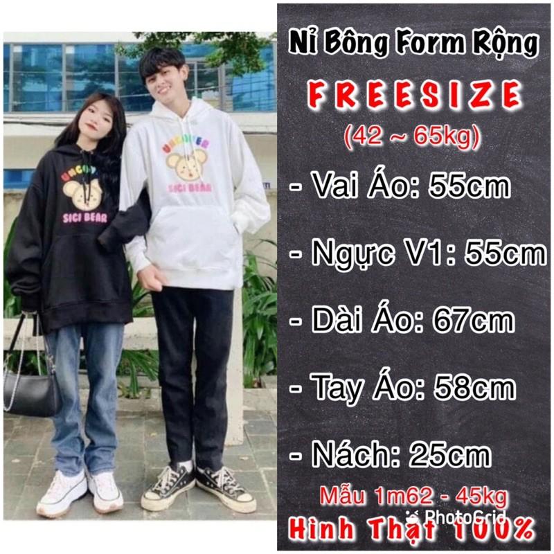 Áo Hoodie Nam Nữ Nỉ Bông Dày Dặn Form Rộng Hàng QC Áo Khoác Nỉ Nam Nữ Sweater UNCOVER