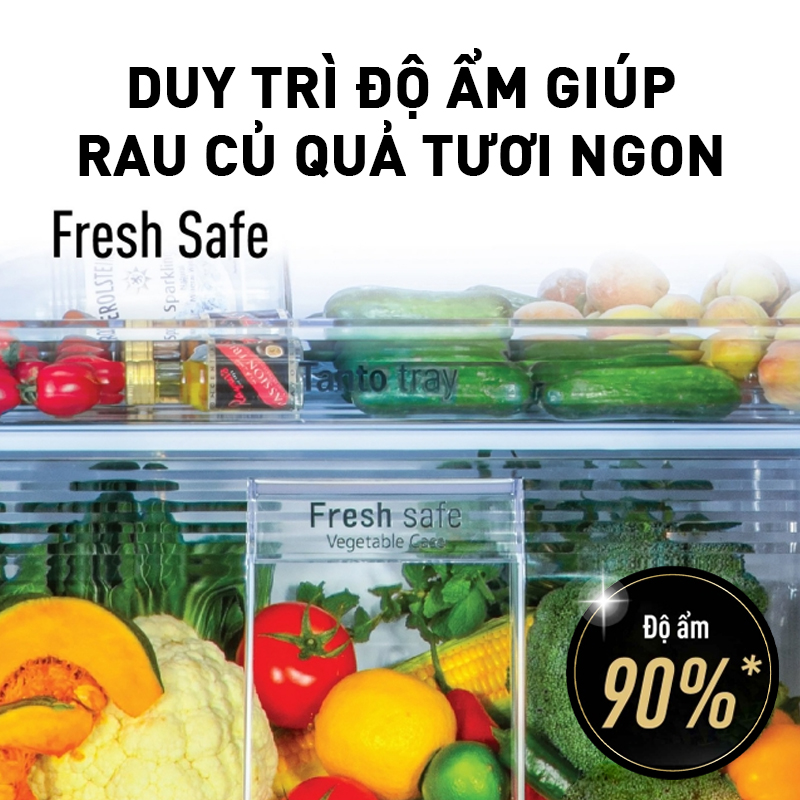 Tủ lạnh Panasonic Diệt Khuẩn 234L NR-TV261BPS9 - Vô Hiệu Hóa Vi Khuẩn Toàn Ngăn Mát 99,99% - Siêu tiết kiệm - Ngăn Đá Trên - Hàng chính hãng