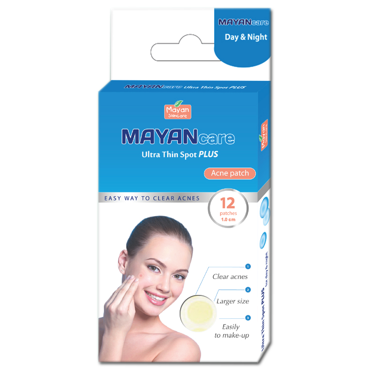 Combo 3 Miếng Dán Hỗ Trợ Điều Trị Mụn Mayancare 12 Miếng (1.0cm)